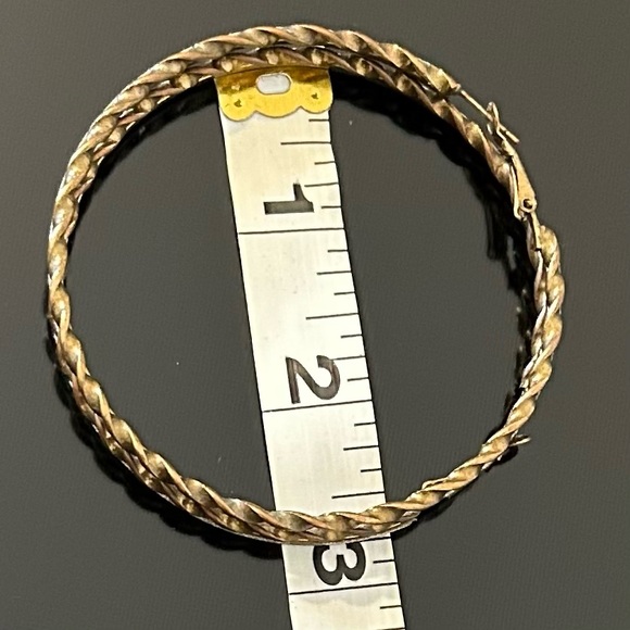 Large Hoop Earrings - Picture 3 of 4